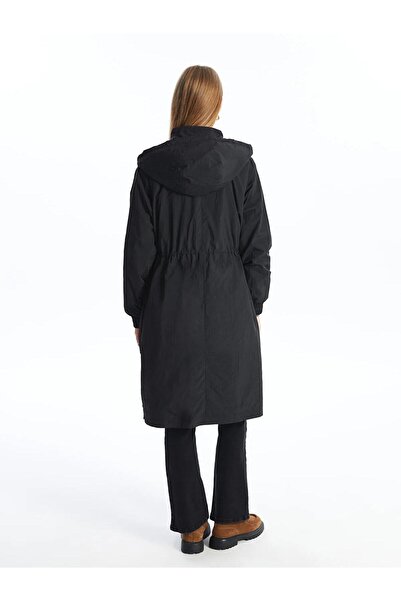 LC Waikiki Lcw Modest Women's Hooded Plain Raincoat (W5)