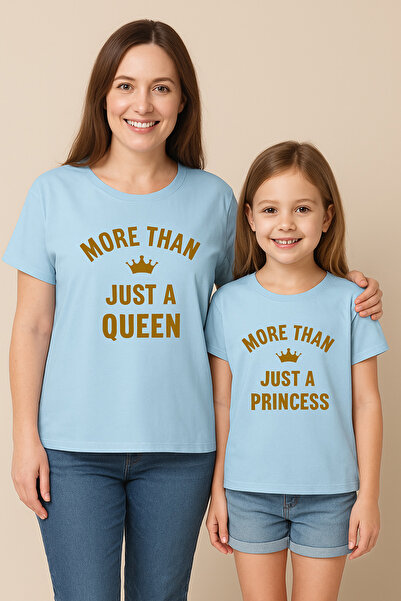 SVART WEAR طقم تي شيرت كوين آن للفتيات مكون من قطعتين من القطن بنسبة 100% (سع...