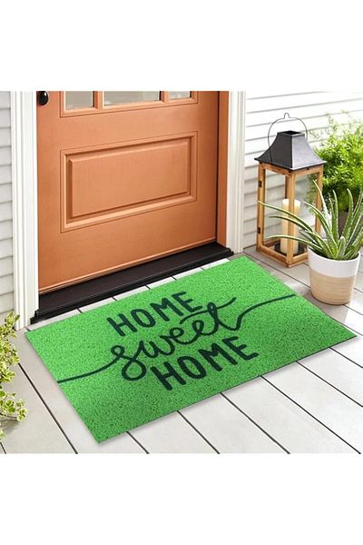 Generic Status Contract Anti Slip Front Door PVC Mat | (38 x 58 cm) Living Room Rug for Entrance Doors PVC