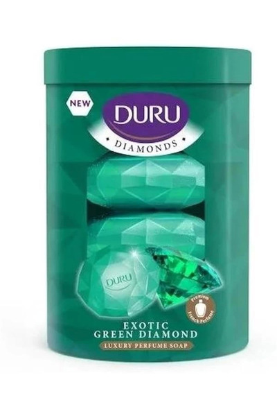 hepsiibirarada دورو دايموندز صابون أخضر غريب 90 جرام × 4