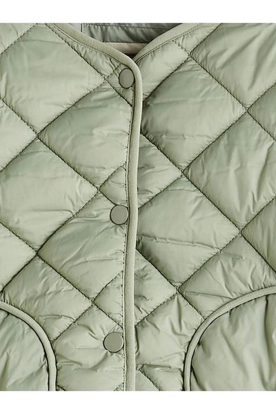 LC Waikiki Lcw Crew Neck Quilted Patterned Girl's Coat (W5)