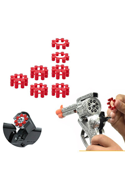 Golden 432 Atış 8 Li Ring Kapsül 3 Paket Kapsül Tabancası Mermisi Oyuncak Tabanca Kapsülü