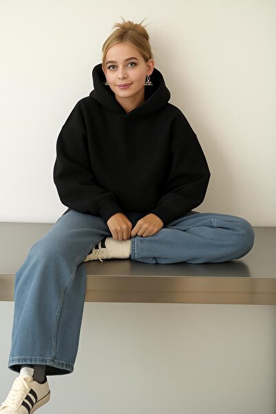 E-ROMA Sweatshirt unisex de culoare simplă