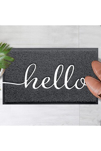 Generic Khazna Door Mat (75x45cm,Black), Durable Welcome Mat Low Profile Floor Mat Front Doormat Indoor Out