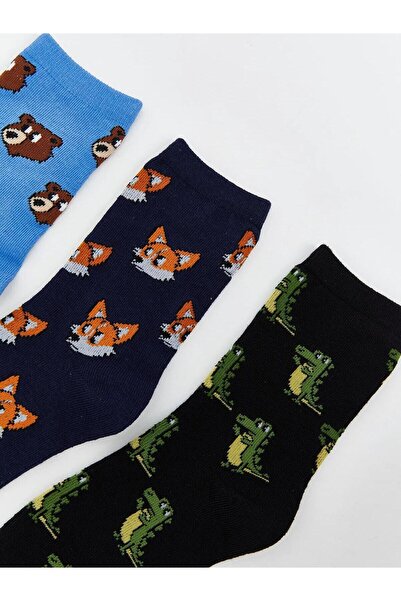 LC Waikiki Lcw Kids Mixed Patterned Boy's Socks 5-Piece (W5)
