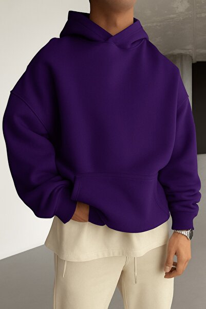 BENROMA سويت شيرت بلون سادة للجنسين