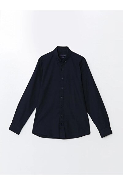 LC Waikiki Ανδρικό πουκάμισο LCWAIKIKI Slim Fit μακρυμάνικο Oxford (W5)