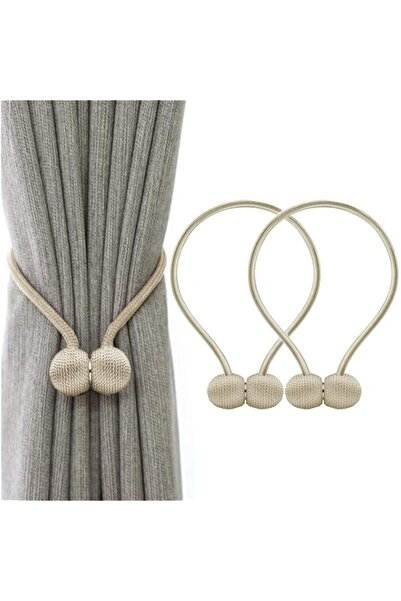 Generic SKEIDO زوج واحد من أربطة الستائر المغناطيسية وأشرطة الستائر المغناطيس...