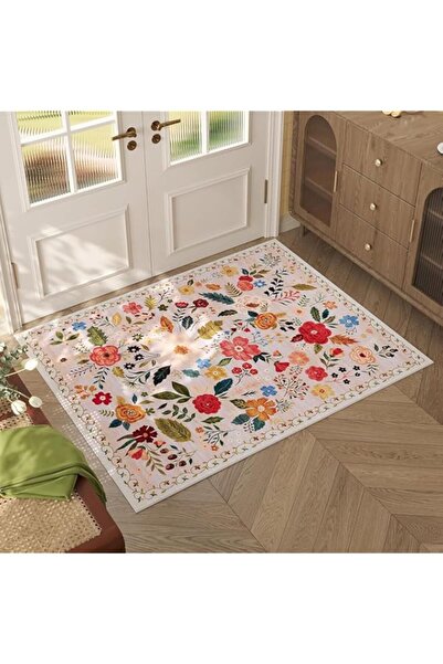 Generic Door Mat Indoor Entrance,Uniface Non Slip Floral Vintage Floor Mats,19" x 31" Welcome Mat for Bedro
