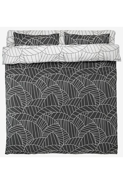 OEM Bed linen+percale sheet PAULA 200x220 white/gray