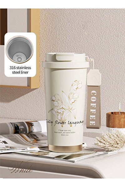 Generic Stainless Steel Vacuum Insulated Mug with Lid Straw and Tea Leak, Lar...