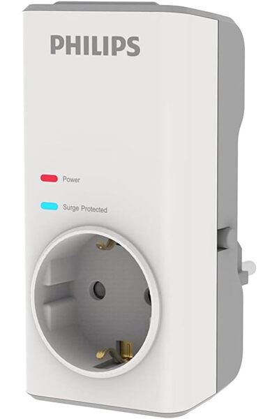 AC BOX Chp7010W Single Current Protection Socket, 1140J, White Ac Box 861931