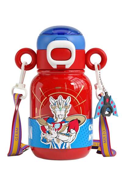 Generic Ultraman Zeta Red Vacuum Bottle 500ml | GERM Super Series Stainless S...