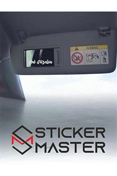 Genel Markalar Çok Güzelsin Oto Sticker Güneşlik Ayna Yazısı Araba Cam Sticker Motosiklet Sticker