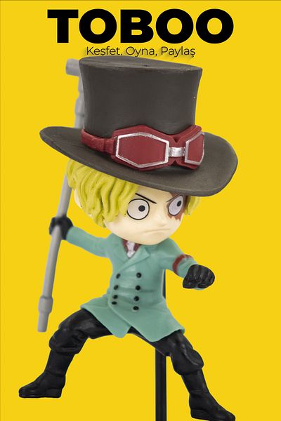 shop One Piece Anime Figure - Chibi Sabo |   Shichibukai Series - Collectible Mini Figure