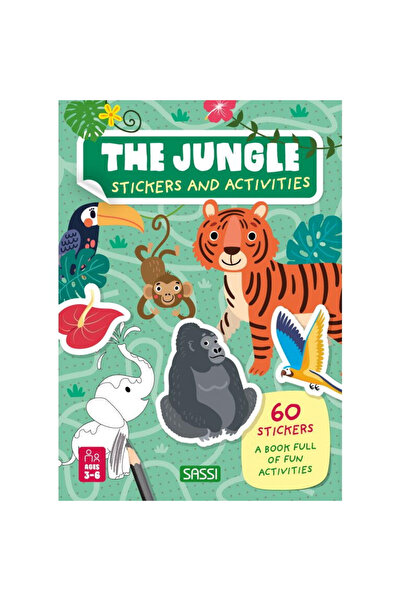 SASSI Carte de activitati cu abtibilduri - Jungla