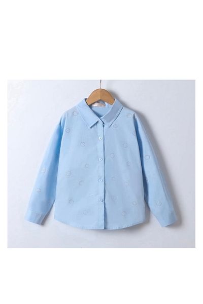Happy Girls' blue shirt