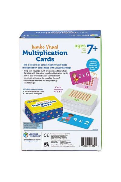 Learning Resources Jumbo Cards - Multiplication Table