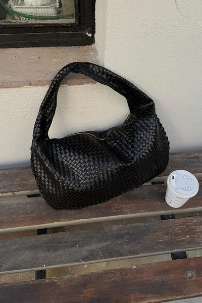 LEONAS Retro Braided Large Women's Hand and Shoulder Bag Vienna St0008