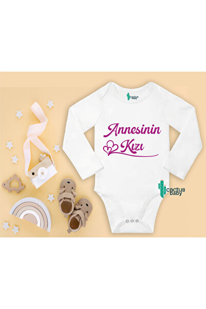 CACTUS COLLECTION Mother's Daughter Written Baby Bodysuit 100% Cotton