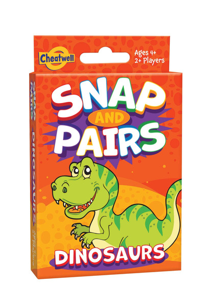 Cheatwell Joc de carti 2 in 1 - Dinozauri veseli