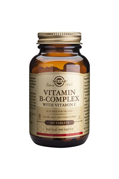 Solgar B-komplex s tabletami C 100