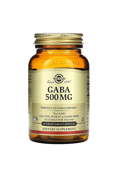 Solgar GABA 500mg 50 kapslí - Doplněk stravy pro relaxaci a klidný spánek