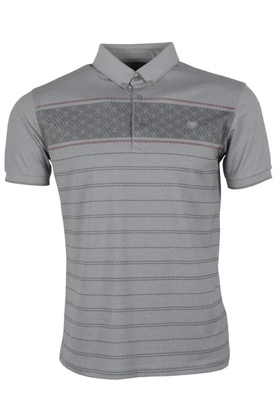 Modarar Men's T-Shirt Polo Neck Regular Fit Patterned Rar01320