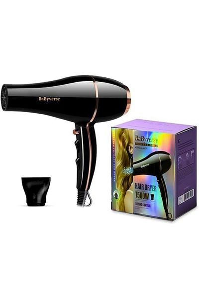 Generic Hair Dryer Professional 7500W - 3 Temperature Levels, Multi-Speed Adjustment BA-6629