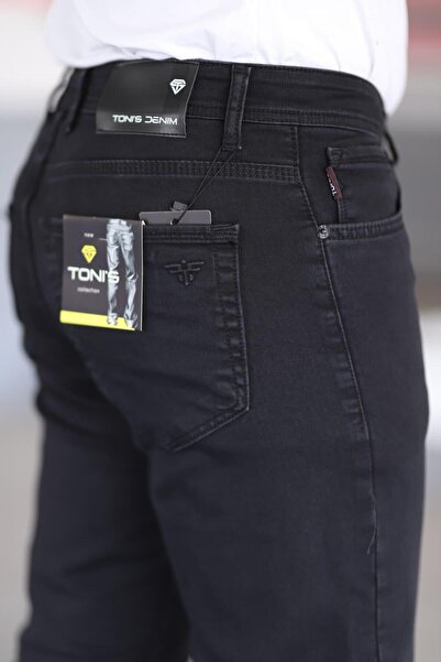 LORDA GİYİM Чоловічі джинси Taycan з металевими вставками, високою талією, блискавкою та 5 кишенями