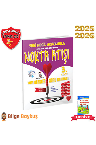 Çalışkan Arı Yayınları 3. Sınıf Nokta Atışı Tüm Dersler Soru Bankası - Yeni B...