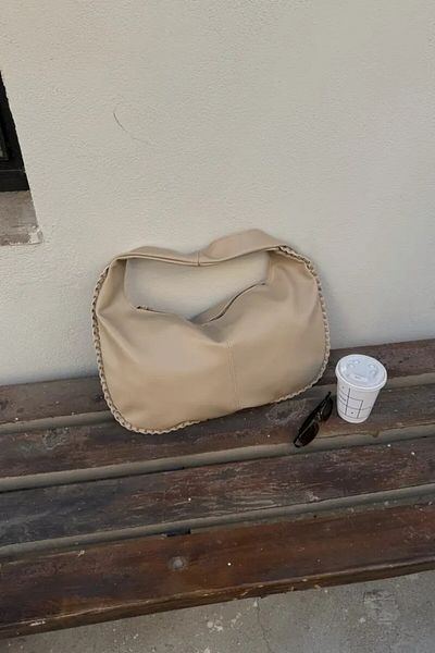 LEONAS Retro Braided Large Women's Hand and Shoulder Bag Vienna St0008
