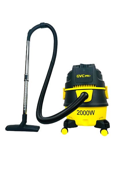 GVC PRO GVCV-1760 Wet & Dry Barrel Vacuum Cleaner - 15L, 2000W | Powerful Suction, Ergonomic Design