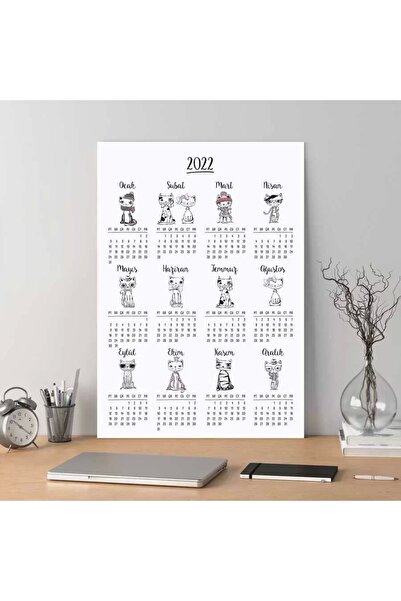 bi'aldım Kedili Poster Takvim, 2026 Kedili Duvar Takvimi