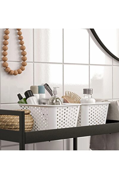 IKEA QUİCK 2 Adet Plastik Sepet 15x20x10 Cm 2'li Set Düzenleme Kutusu Düzenle...