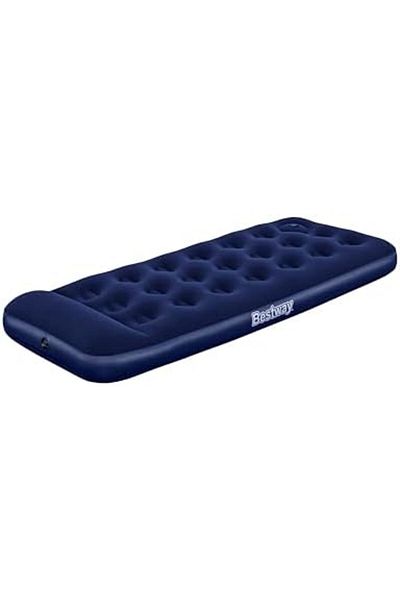 BESTWAY Blue Horizon Step Air Bed with Internal Foot Pump Single XL/Lo 185 x 76 x 28 cm Blue