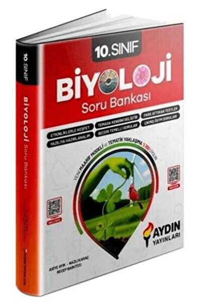 Aydın Yayınları Aydın 10. Sınıf Biyoloji Konu Özetli Soru Bankası Yeni