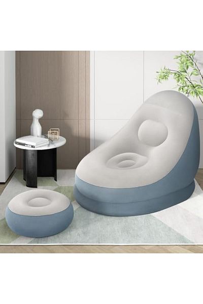 BESTWAY Comfort Cruiser Inflatable Chair with Ottoman