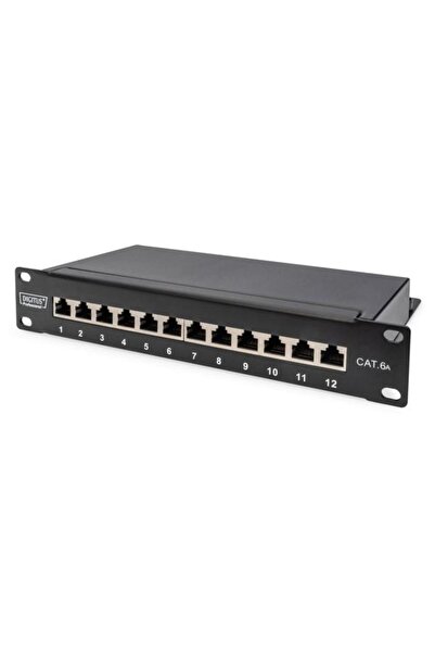 Digitus Patch Panel cu 12 porturi, 1U, DN-91612 S-EA, Negru