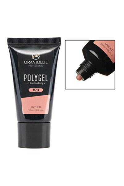 Intisimo Sticlă pentru unghii Polygel, UV/LED, nuanță nr. 20, 30 ml