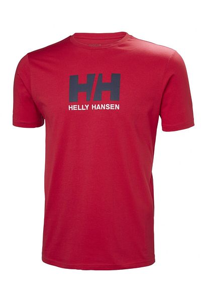 Helly Hansen Logo Men's Red Round Neck T-Shirt