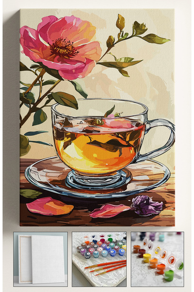 Sulepas Sayılarla Boyama Seti Numaralı Tuval Fırça Boya 40x50 Cm - ADA ÇAYI