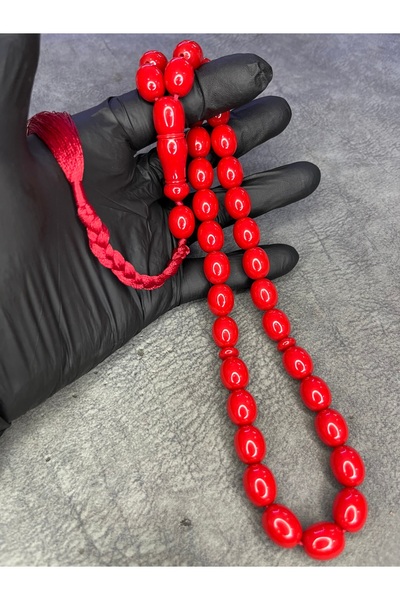 Mos Tespih Large Size Rope Tasseled High End Tightening Amber Prayer Beads