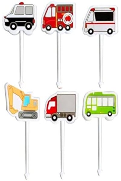 Snack Attack SA Unicorn Food Picks for Kids – 6 Pcs Mini Toddler Fruit Forks, Cute Bento Lunch Box Accessories,