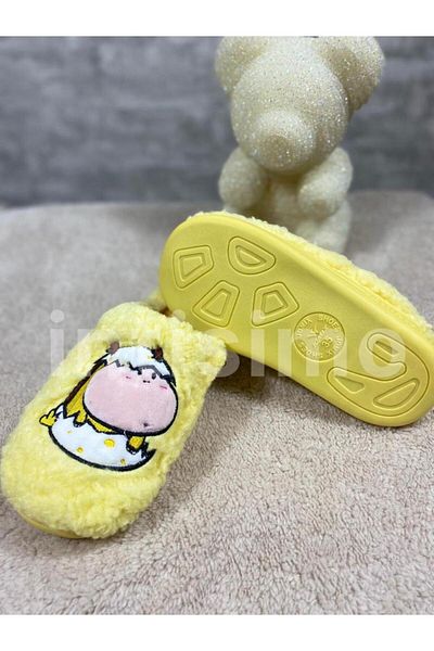 Intisimo Children's Slippers, Cartoon, Warm, Yellow - 33