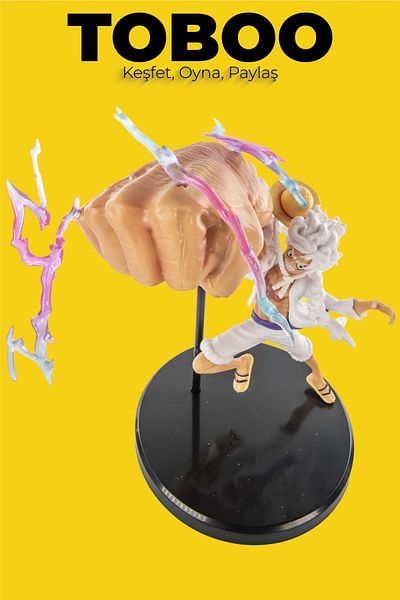 shop One Piece Monkey D. Luffy Gear 5 Action Figure - Chibi Luffy D Skin Color Fist Anime Figure 12cm