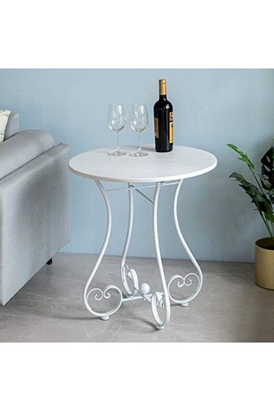 Türkiye Iron Bedside Table Round Table Living Room Side Table Snack Coffee Table Telephone Leisure Rack Outd