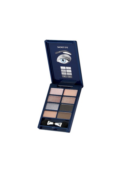 Oriflame Paletă fard de pleoape și sprâncene, Oriflame, OnColour Smokey Nude, 8 nuanțe, 4,24 g