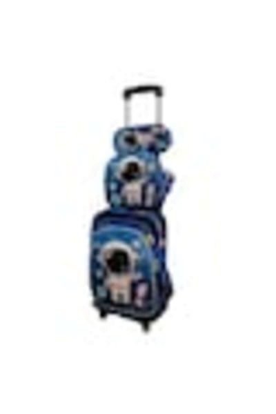 OEM Trolley Schoolbag Set for boys, with lights, Silicone wheels, 41x30x18 cm, TR-00121