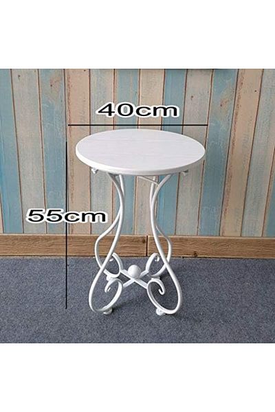 Türkiye Iron Bedside Table Round Table Living Room Side Table Snack Coffee Table Telephone Leisure Rack Outd